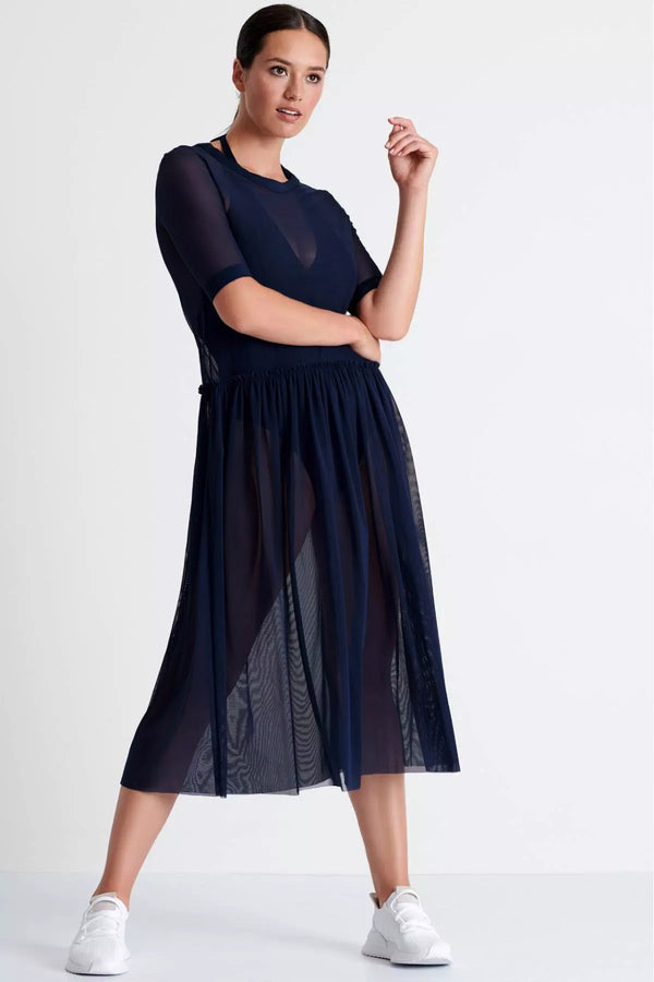 Shan Livia Long mesh dress